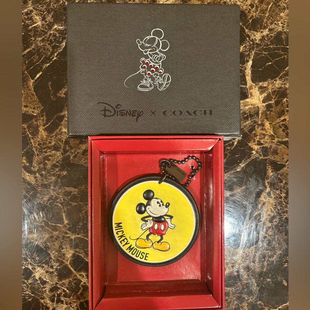❌SOLD❌ Disney x Coach Mickey Mouse tag/charm